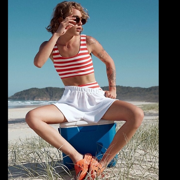 FP Movement by Free People Pants - FP Free People Let’s Go Slouchy Movement Shorts Pockets White Medium M Lounge